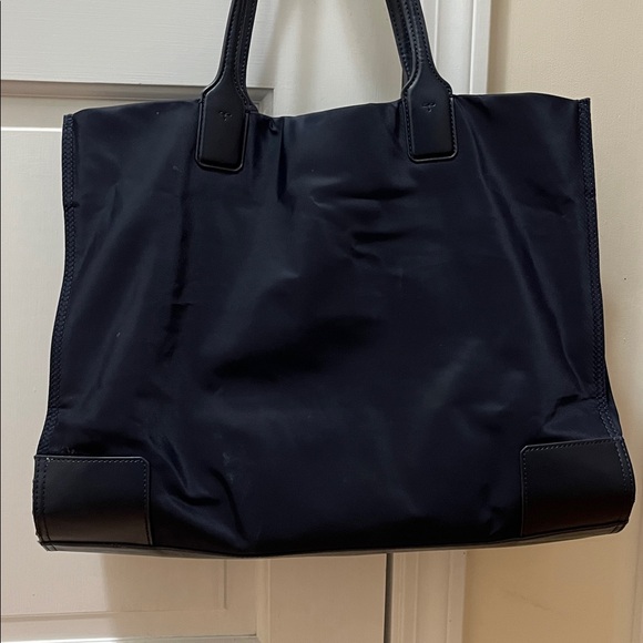 Tory Burch Large Navy Nylon and Leather Tote - Picture 3 of 16